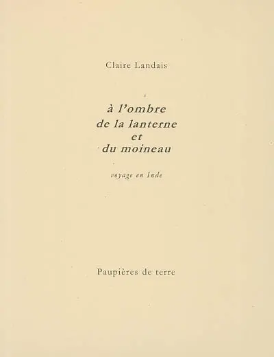 A l'ombre de la lanterne et du moineau
