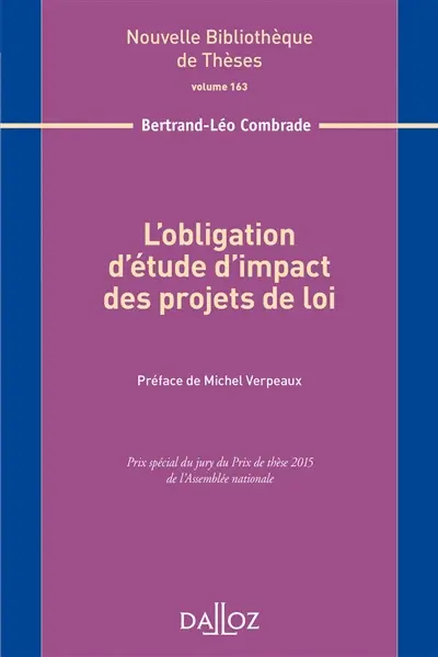 L'obligation d'étude d'impact des projets de loi