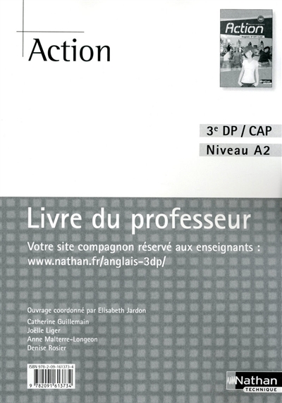 Action anglais 3e DP-CAP, A2