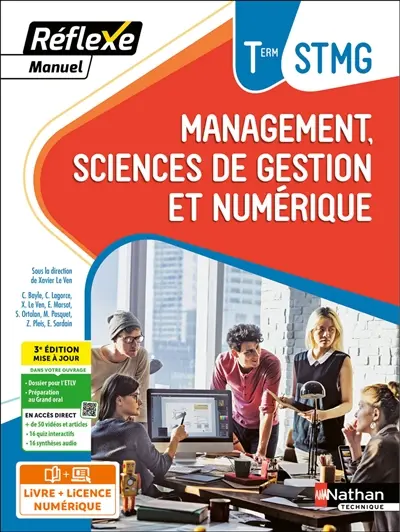 Management, sciences de gestion et numérique terminale STMG : manuel : livre + licence élève