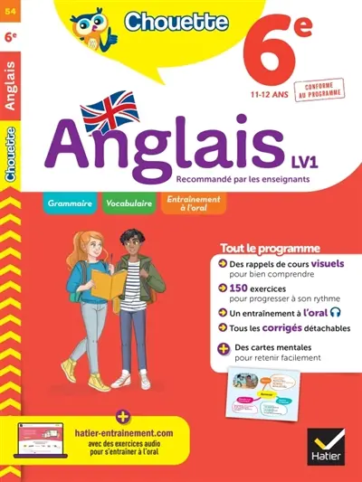 Anglais 6e LV1, 11-12 ans : conforme au programme