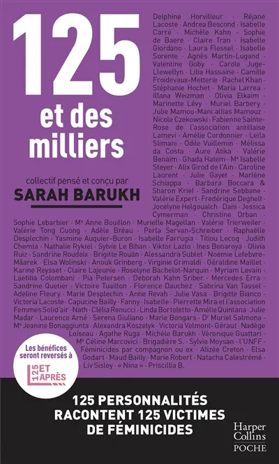 125 et des milliers : 125 personnalités racontent 125 victimes de féminicides 125 et des milliers : 125 personnalités racontent 125 victimes de féminicides