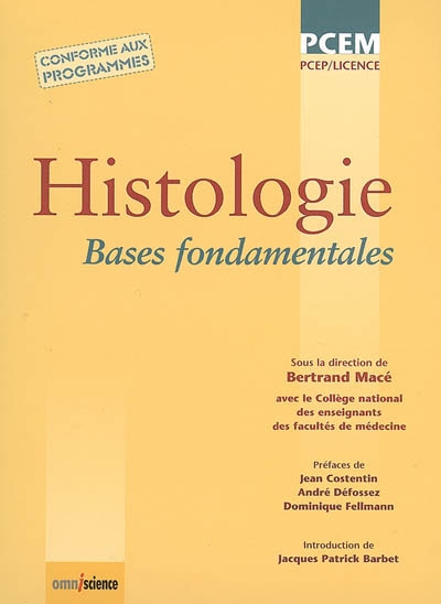 Histologie : bases fondamentales