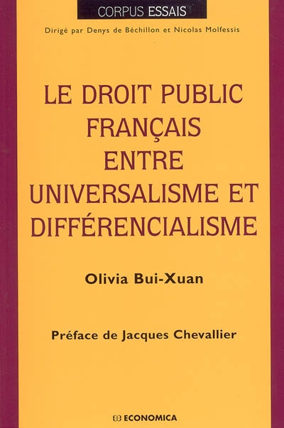 Le droit public français entre universalisme et différencialisme