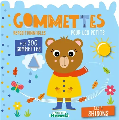 Les 4 saisons : gommettes repositionnables pour les petits