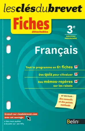 Français 3e : nouveau programme