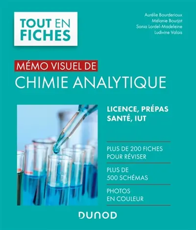 Mémo visuel de chimie analytique : licence, prépas, santé, IUT
