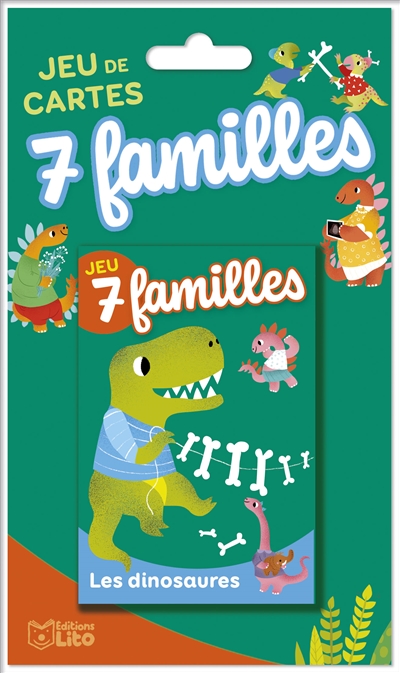 7 familles : les dinosaures : jeu de cartes