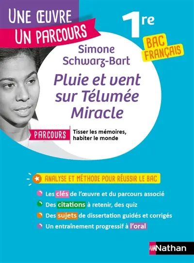 Simone Schwarz-Bart, Pluie et vent sur Télumée Miracle : parcours tisser les mémoires, habiter le monde : 1re bac français