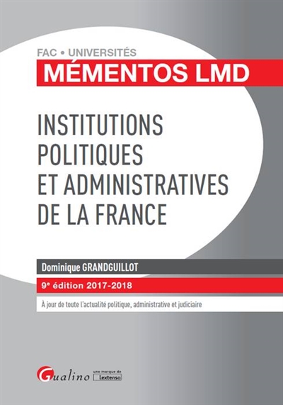 Institutions politiques et administratives de la France : 2017-2018