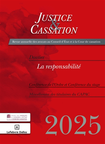 Justice & cassation, n° 2025