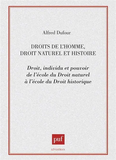 Droits de l'homme, droit naturel et histoire