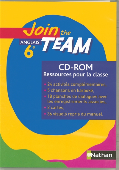 Join the team 6e : CD-Rom ressources à projeter en classe