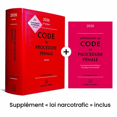 Code de procédure pénale 2026, annoté