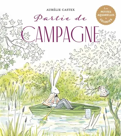 Partie de campagne : les petites aquarelles à colorier