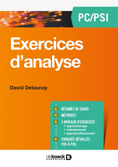 Exercices d'analyse PC, PSI