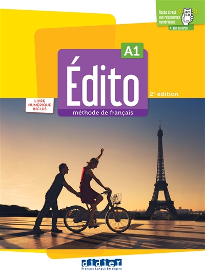 Edito, méthode de français, niveau A1 : livre numérique inclus