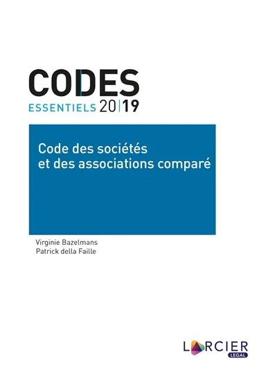 Code des sociétés et des associations comparé