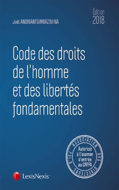 Code des droits de l'homme et des libertés fondamentales 2018