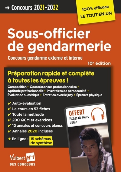 Sous-officier de gendarmerie : concours gendarme externe et interne : concours 2021-2022
