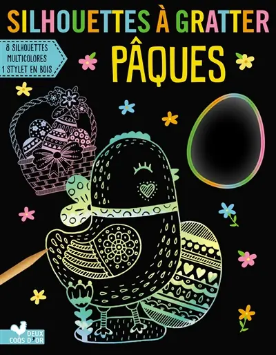 Silhouettes a gratter : Pâques