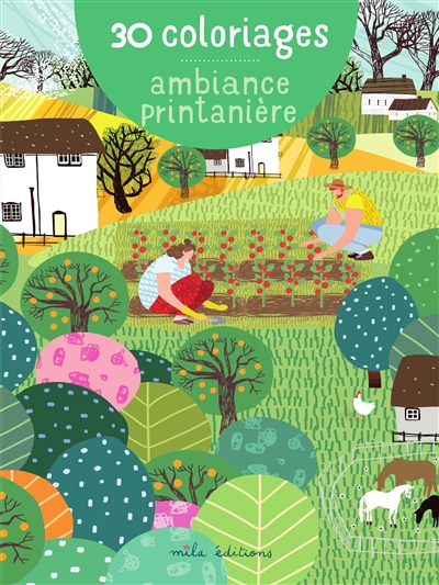 Ambiance printanière : 30 coloriages