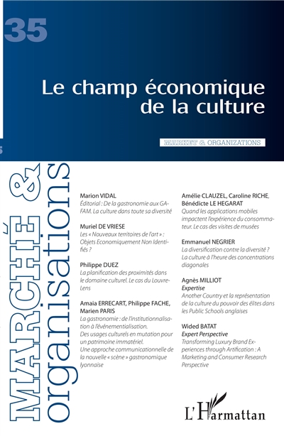 Marché & organisations, n°...