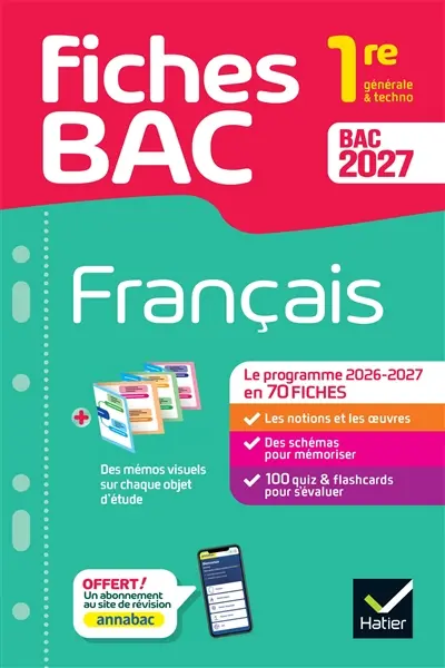 Français, 1re générale & techno : bac 2027