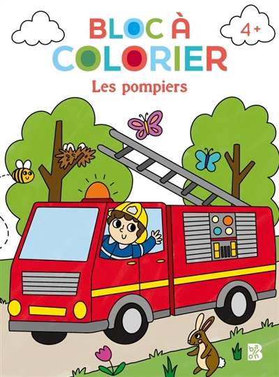 Bloc à colorier : Les pompiers
