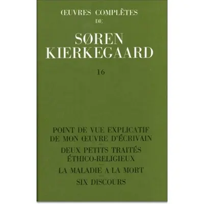 Oeuvres complètes. Vol. 16