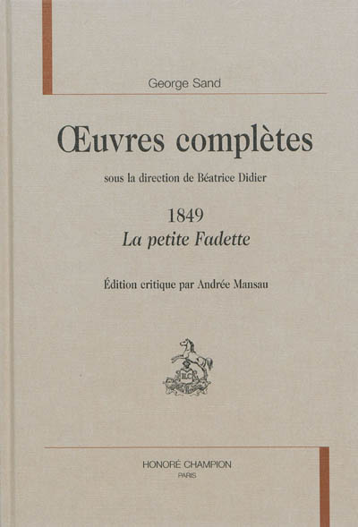 Oeuvres complètes. 1849
