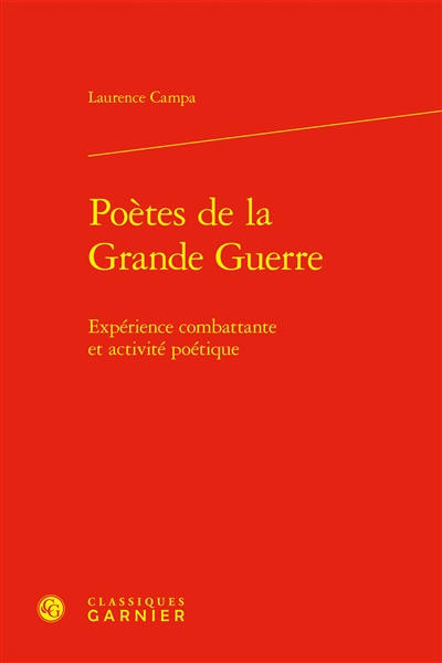 Poètes de la Grande Guerre...
