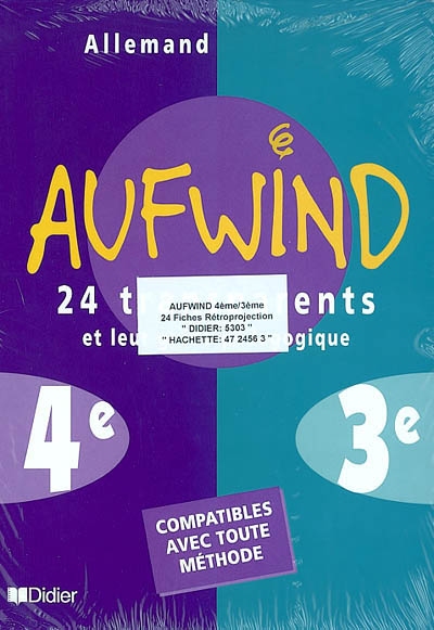 Aufwind, allemand, 4e-3e : 24 transparents et leur guide pédagogique