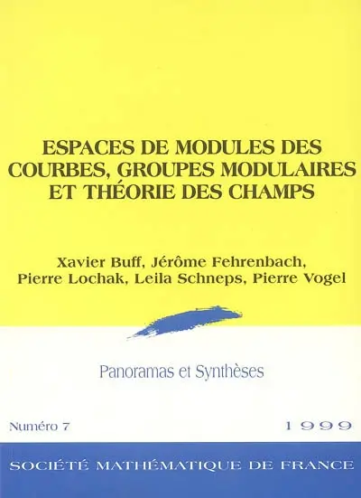 Espaces de modules des courbes, groupes modulaires et théorie des champs