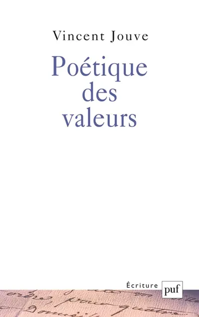 Poétique des valeurs