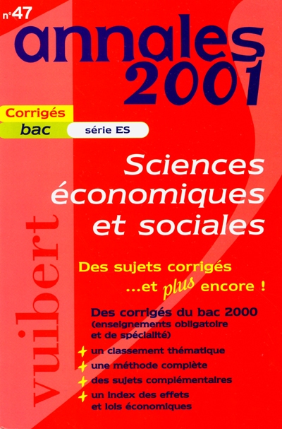 Sciences économiques et sociales : série ES