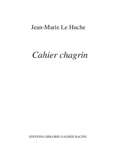 Cahier chagrin