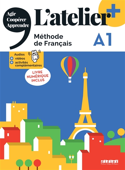 L'atelier, méthode de français A1 : livre numérique inclus