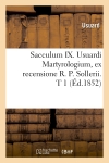 Sacculum IX. Usuardi...