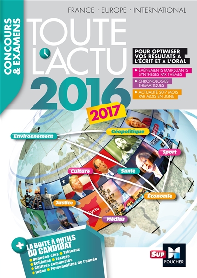 Toute l'actu 2016 : France, Europe, international : concours et examens 2017
