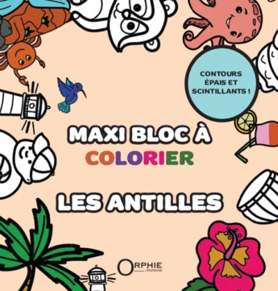 Les Antilles : maxi bloc à colorier