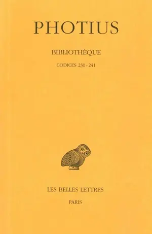 Bibliothèque. Vol. 5. Codices 230-240