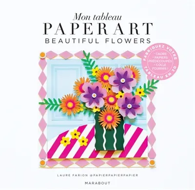 Mon tableau paper art beautiful flowers