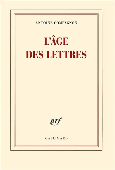 L'âge des lettres