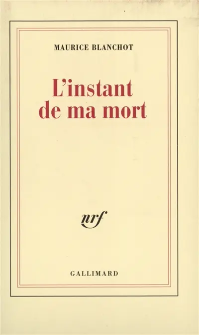L'instant de ma mort