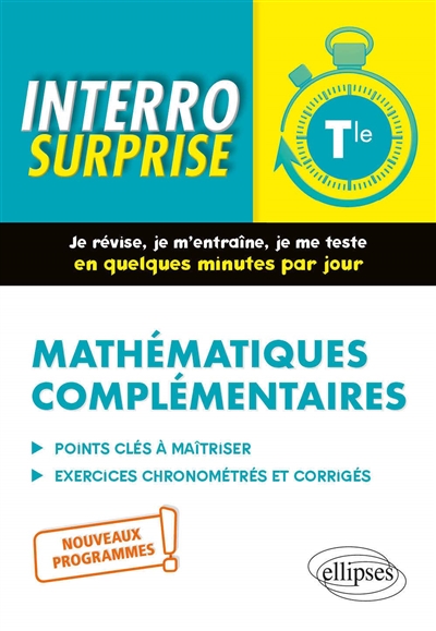 Mathématiques complémentaires terminale : nouveaux programmes