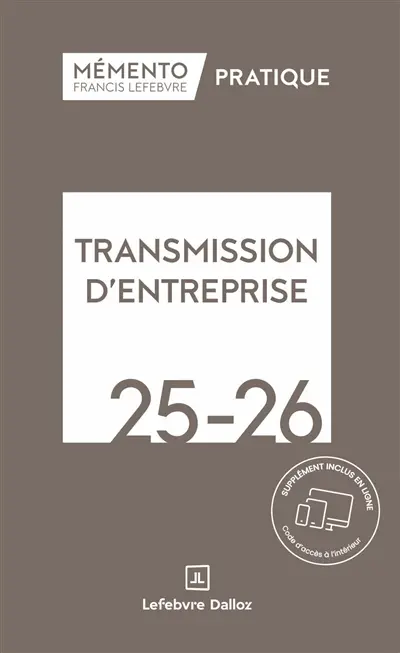 Transmission d'entreprise 2025-2026