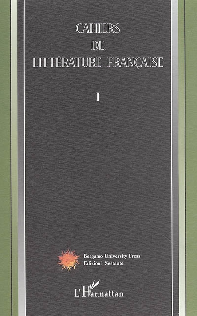 Cahiers de littérature française, n° 1
