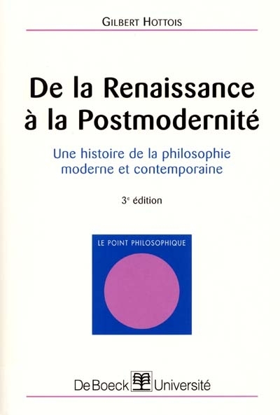 De la Renaissance à la postmodernité : une histoire de la philosophie moderne et contemporaine