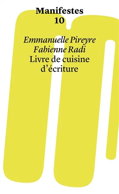 Livre de cuisine d'écriture